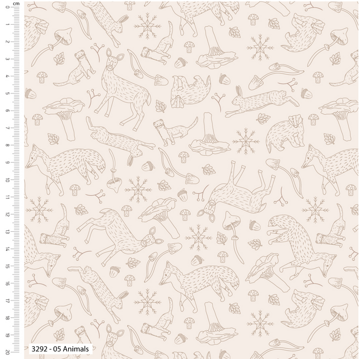 The Craft Cotton Co. Loose Fabric Craft Cotton Co. 100% Cotton Twilight Winter Cotton Fabric 110cm Wide Fabric