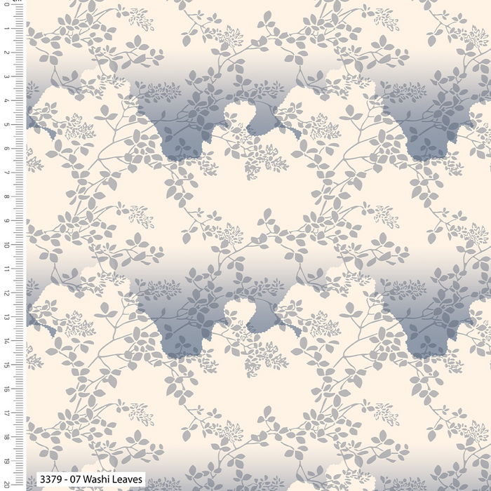 Make + Believe Loose Fabric Serenity in Japan – V&A– 100% Organic Cotton Prints 110cm Wide Digitally Printed Fabric for Crafting, Quilting, Dressmaking
