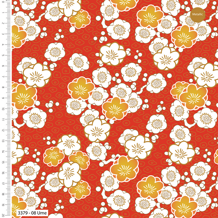 Make + Believe Loose Fabric Serenity in Japan – V&A– 100% Organic Cotton Prints 110cm Wide Digitally Printed Fabric for Crafting, Quilting, Dressmaking