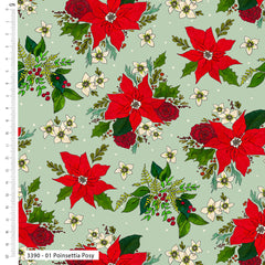 Craft Cotton Co. 100% Cotton Berries & Blooms Crafty Lass Fabric 112cm Wide For Crafting, Sewing, Home Décor, Kid's Craft