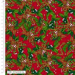 Craft Cotton Co. 100% Cotton Berries & Blooms Crafty Lass Fabric 112cm Wide For Crafting, Sewing, Home Décor, Kid's Craft