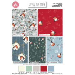 Craft Cotton Co. Little Red Robin 100% Cotton Fabric 112cm Wide Ideal for Crafting, Quilting, Sewing, Patchwork, Home Décor