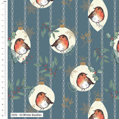 Craft Cotton Co. Little Red Robin 100% Cotton Fabric 112cm Wide Ideal for Crafting, Quilting, Sewing, Patchwork, Home Décor