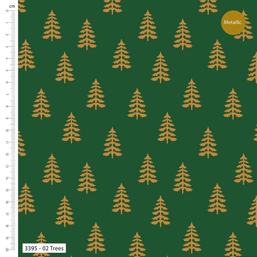 The Craft Cotton Co. Loose Fabric Craft Cotton Co. Simple Metallic 100% Cotton Fabric 112cm/44" Wide for Crafting, Sewing, Patchwork, Home Décor