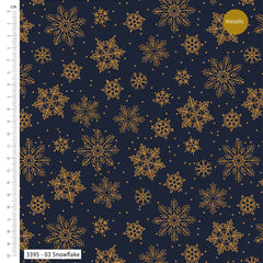 Craft Cotton Co. Simple Metallic 100% Cotton Fabric 112cm/44" Wide for Crafting, Sewing, Patchwork, Home Décor