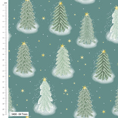 Craft Cotton Co. 100% Cotton Woodland Snowfall Fabric 112cm Wide For Crafting, Sewing, Home Décor, Kid's Craft