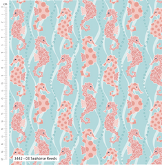 Tranquil Shores by M+B – 100% Organic Cotton Prints 112cm Wide Digitally Printed Fabric for Crafting, Quilting, Dressmaking