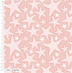 Tranquil Shores by M+B – 100% Organic Cotton Prints 112cm Wide Digitally Printed Fabric for Crafting, Quilting, Dressmaking
