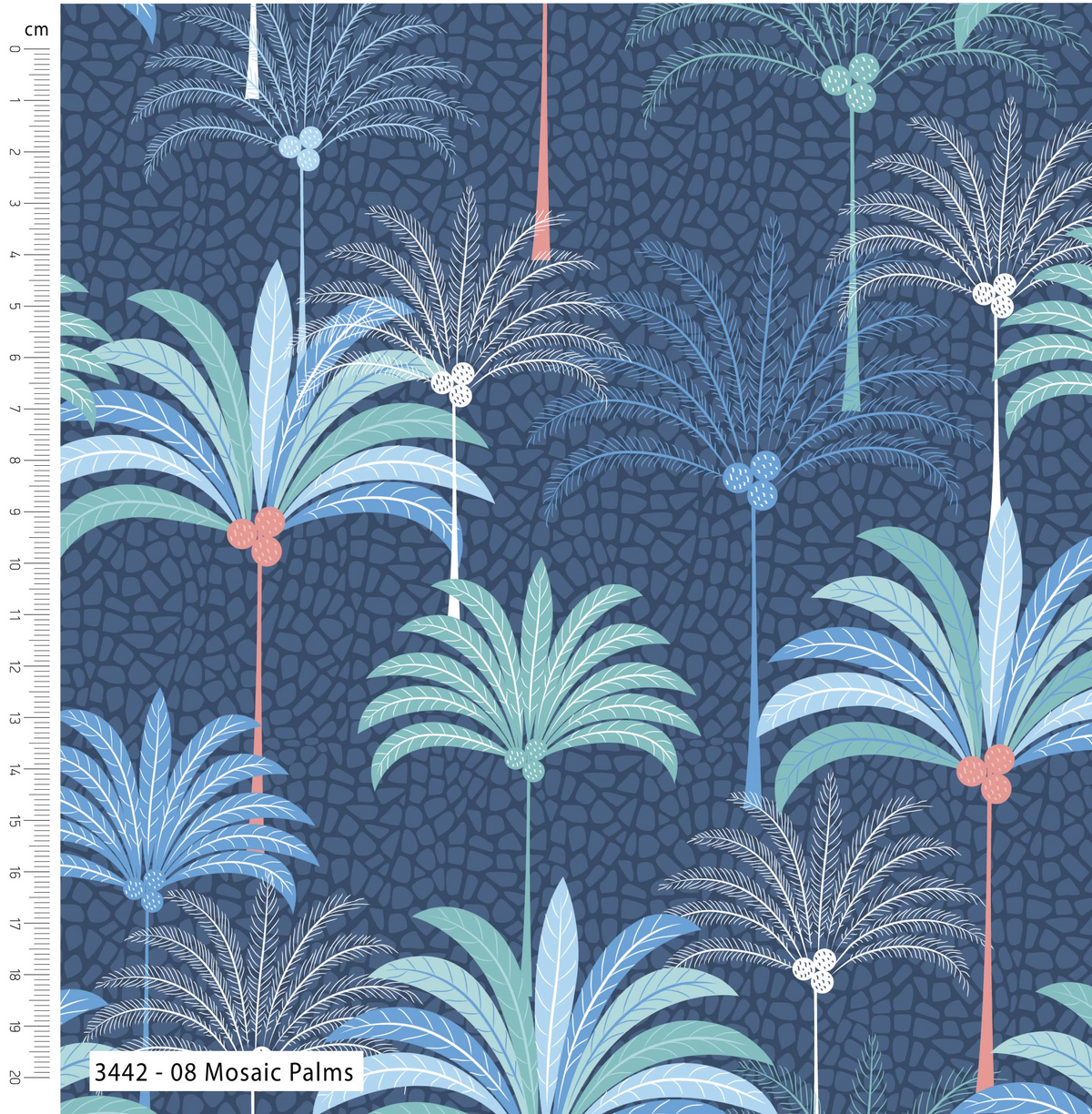 Tranquil Shores by M+B – 100% Organic Cotton Prints 112cm Wide Digitally Printed Fabric for Crafting, Quilting, Dressmaking