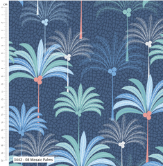 Tranquil Shores by M+B – 100% Organic Cotton Prints 112cm Wide Digitally Printed Fabric for Crafting, Quilting, Dressmaking