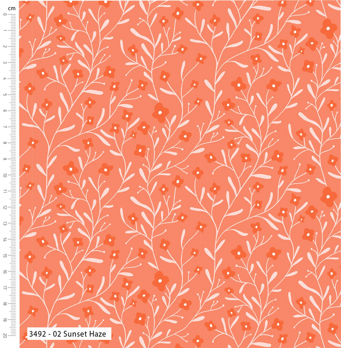 The Craft Cotton Co. Loose Fabric Poppy Queen by Savanna Rawson 100% Cotton Fabric - Width: 112cm / 44". Weight: 148gsm