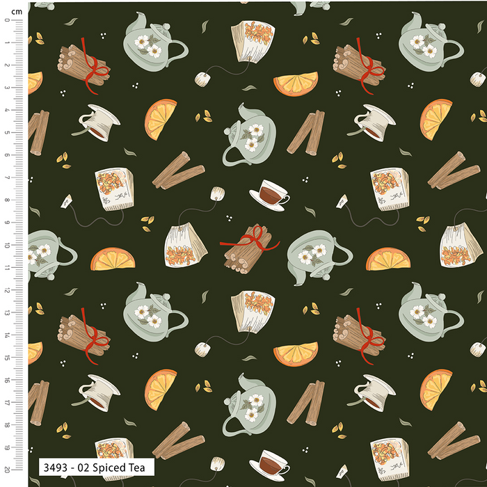 The Craft Cotton Co. Loose Fabric Cinnamon Spice by Kimberley Hind Collection 100% Cotton 112cm Wide Autumnal Spice Prints