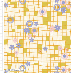 Retro Sunshine Collection 100% Cotton 112cm Wide Cotton Digital Print Ideal For Crafting, Quilting, Sewing, and Home Decor