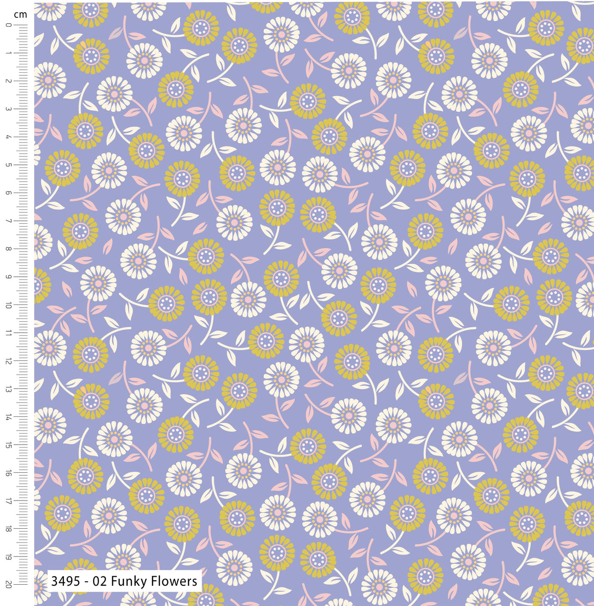 Retro Sunshine Collection, 100 % Baumwolle, 112 cm breit, Baumwoll-Digitaldruck, ideal zum Basteln, Quilten, Nähen und als Heimdekoration
