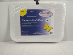 Craft Cotton Co. 4Pcs 100% Cotton Oval Placemat Bosal Craft-Tex Plus Double-Sided Fusible Interfacing