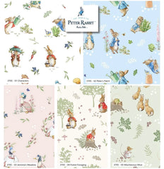 Beatrix Potter Peter Rabbit Tales of the Burrow 100% Cotton 5Pcs Fat Quarters Bundle