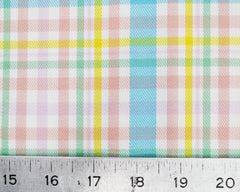 CraftsFabrics Polyviscose Tartan Rainbow