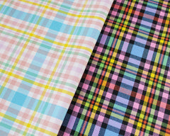 CraftsFabrics Polyviscose Tartan Rainbow