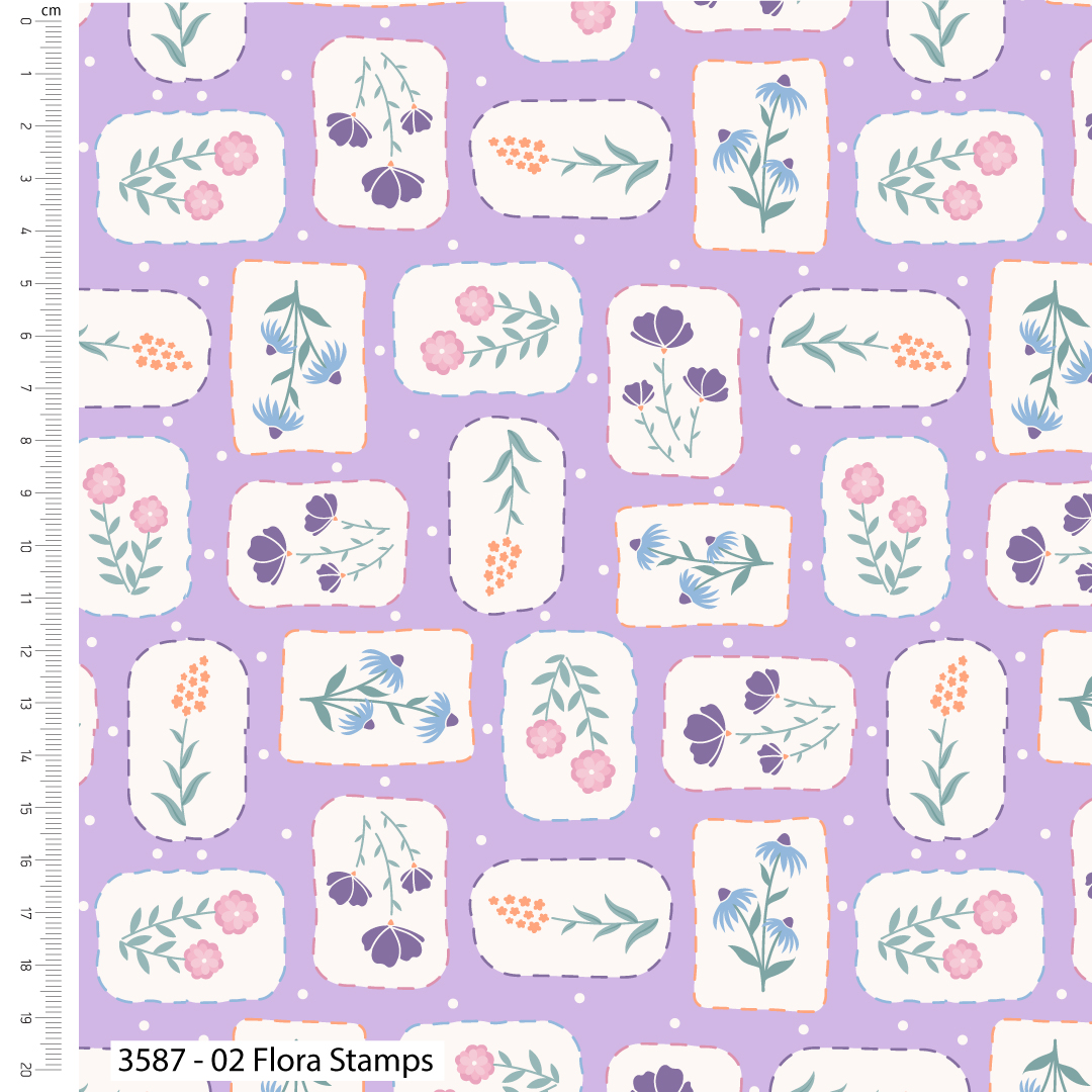 Craft Cotton Co. Botanique Brew 100 % coton 112 cm de large Motifs sur le thème du thé printanier pour l'artisanat, la couture, le quilting et les loisirs créatifs pour enfants