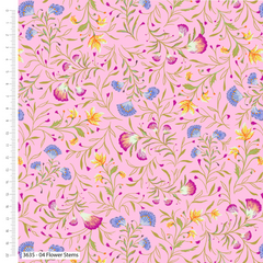 The Craft Cotton Co. Flower Market Bethany Salt 100% Cotton 45x55cm Wide Floral Bouquet 5Pcs Fat Quarter Bundle Fabric for Crafting, Patchwork, Dressmaking