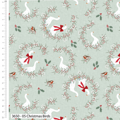 Christmas in The Country by Victoria Louise Design 100% Cotton 112cm Wide Christmas Digitally Printed Fabric for Sewing, Dressmaking, Patchwork