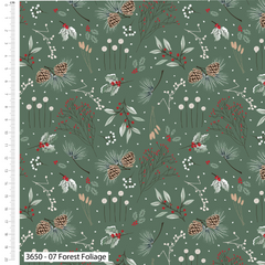 Christmas in The Country by Victoria Louise Design 100% Cotton 112cm Wide Christmas Digitally Printed Fabric for Sewing, Dressmaking, Patchwork