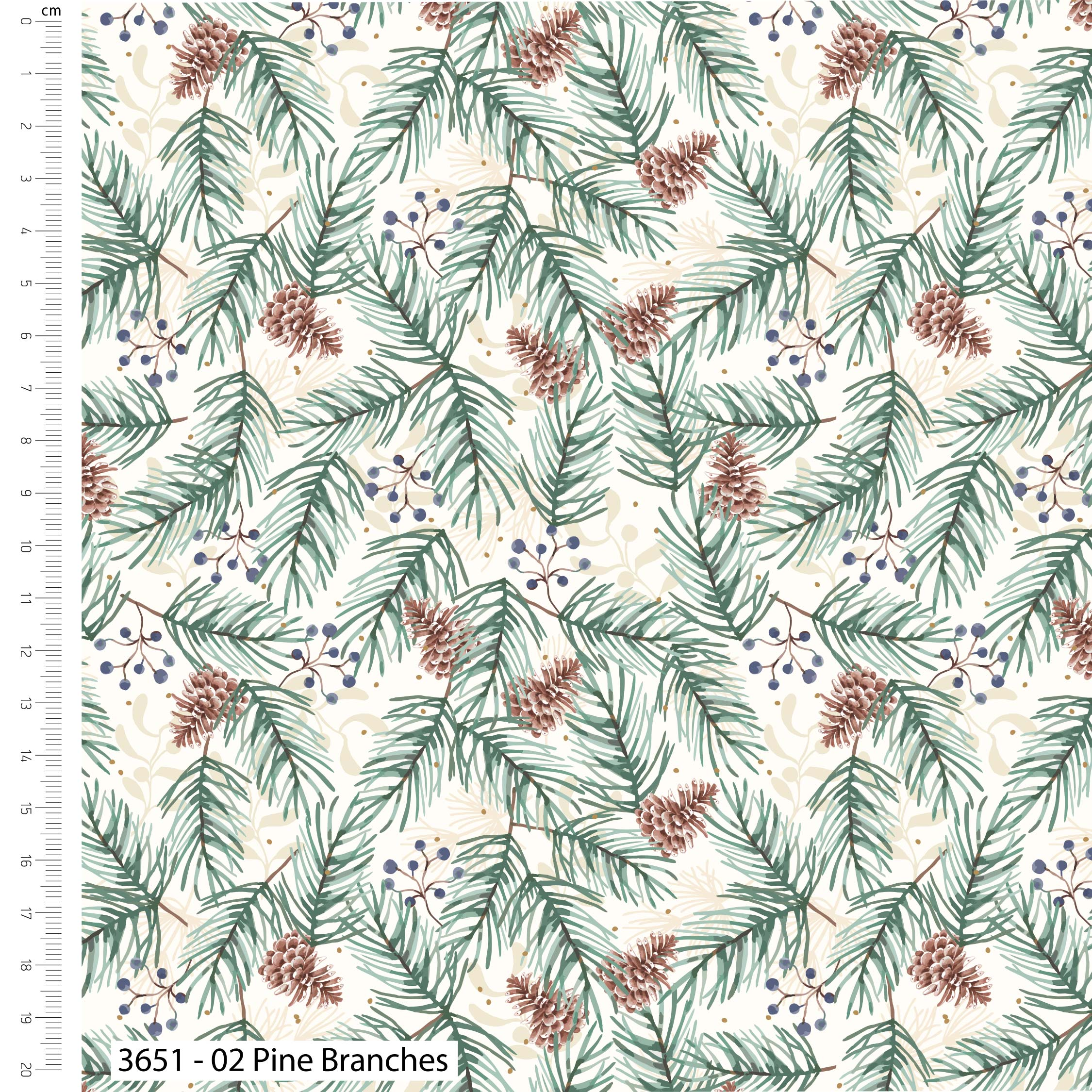 Feathered Foliage by Susan Wheeler 100% Cotton 112cm Wide Christmas Printed Fabric for Sewing, Crafting, Dressmaking, Patchwork
