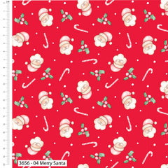 Merry Little Christmas by Mari Cali Art 100% Cotton 45x55cm Wide 5Pcs Christmas Fat Quarter for Sewing, Quilting, Dressmaking, Patchwork