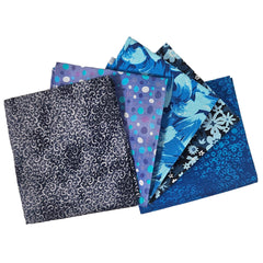 Craft Cotton Co. 100% Cotton Geo Blue Blender Cotton Fat Quarters 45x55cm Wide Digital Bundle for Crafting, Sewing, Quilting, Home Decor-(3685)