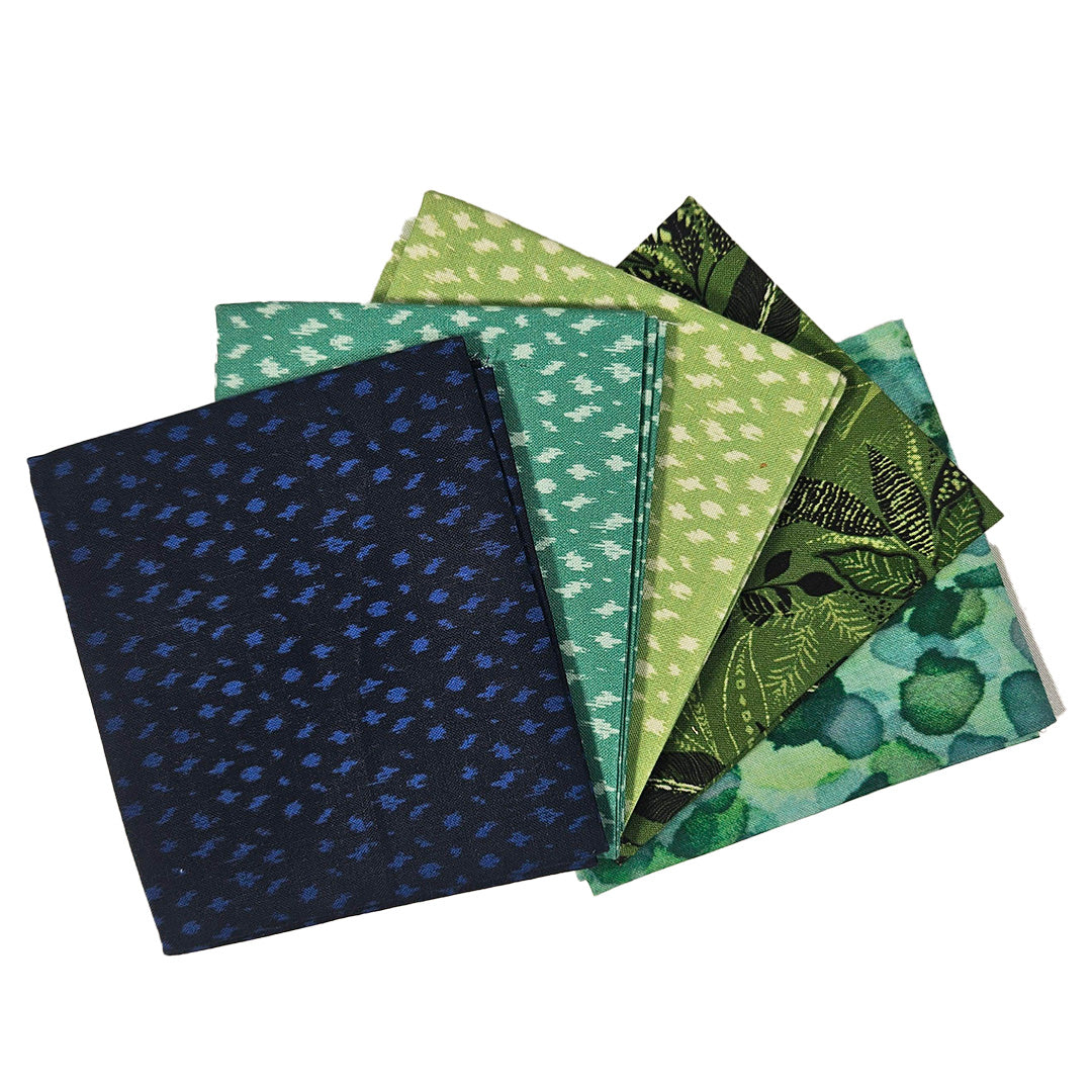 The Craft Cotton Co. Fat Quarter Bundle Craft Cotton Co. 100% Cotton Cool Tones Blender Cotton Fat Quarter Bundle 45x55cm Wide Digital Bundle for Crafting, Sewing, Quilting, Home Decor-(3685)