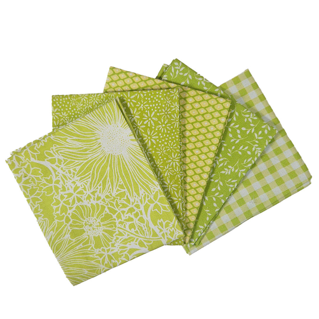 Craft Cotton Co. 100% Cotton  Green Blender Cotton Fat Quarter Bundle 45x55cm Wide Digital Bundle for Crafting, Sewing, Quilting, Home Decor