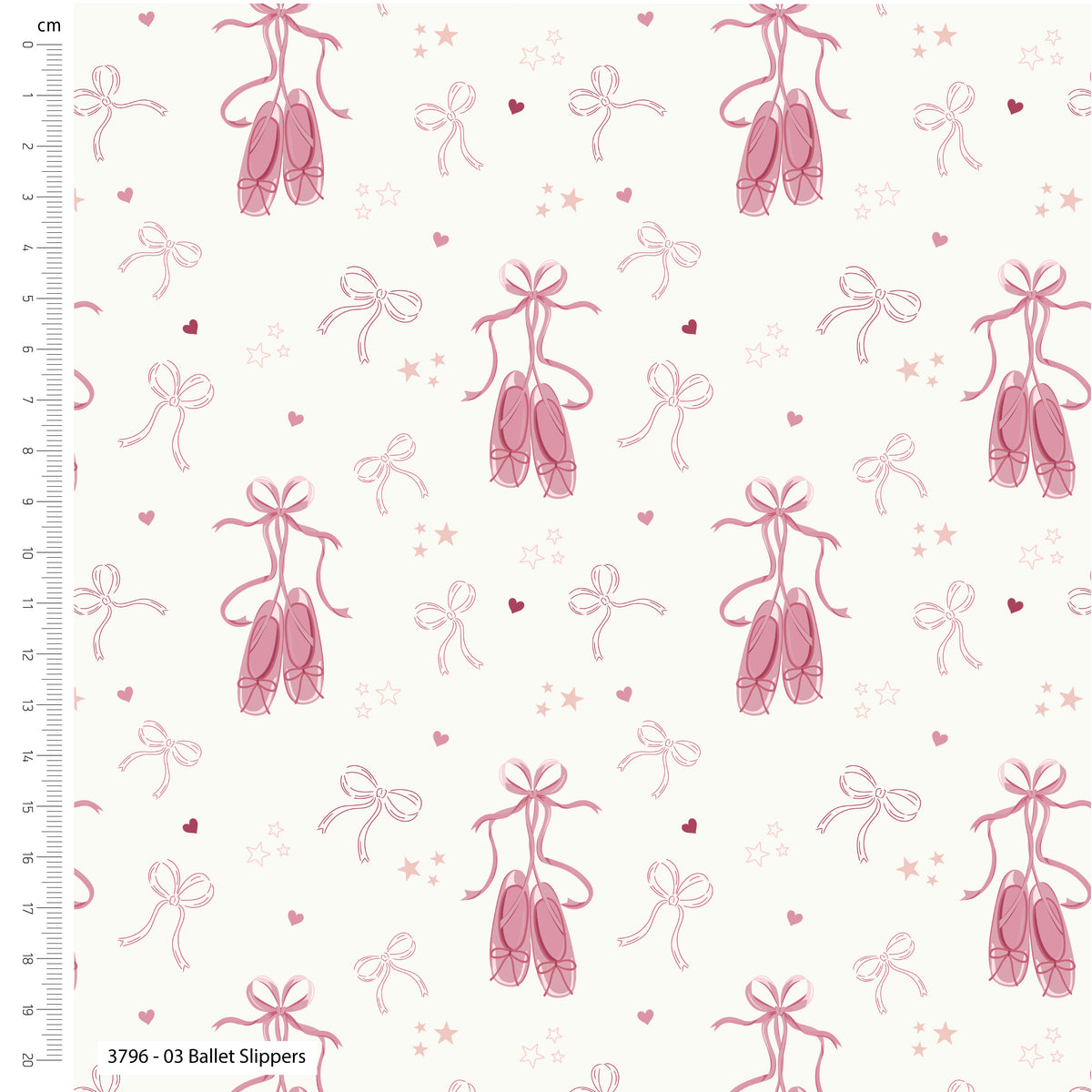 Bows and Ballet Design 100% Cotton Fabric