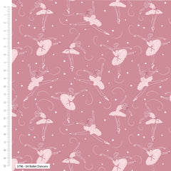 Bows and Ballet Design 100% Cotton Fabric