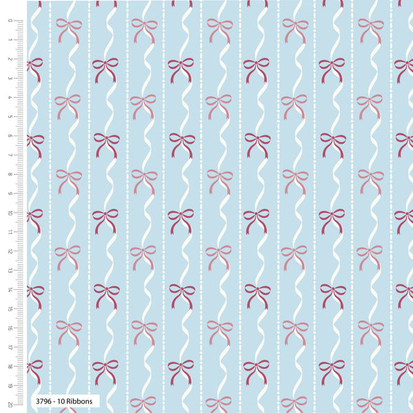 Bows and Ballet Design 100% Cotton Fabric