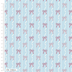 Bows and Ballet Design 100% Cotton Fabric