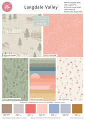 Langdale Valley Cottage Retreat 100% Cotton 5Pcs Fat Quarters Fabric Bundle