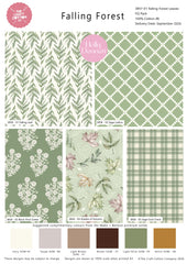 Falling Forest Leaves 100% Cotton 5Pcs Fat Quarter Bundle