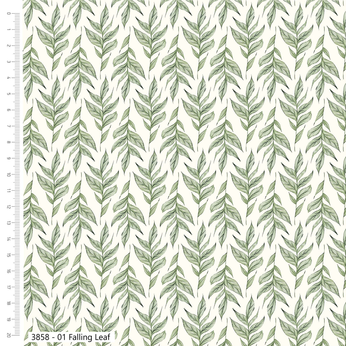 Forest Leaves 100% Cotton 112cm Wide Printed Fabric