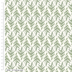Forest Leaves 100% Cotton 112cm Wide Printed Fabric