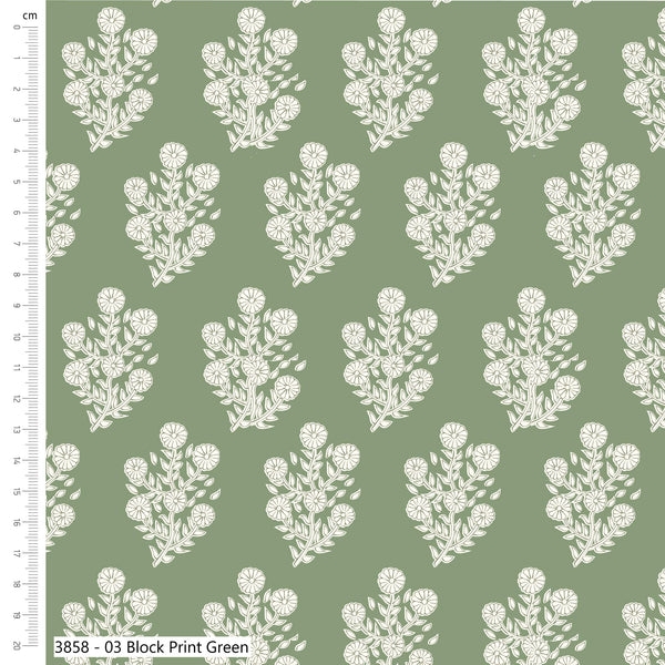 Forest Leaves 100% Cotton 112cm Wide Printed Fabric