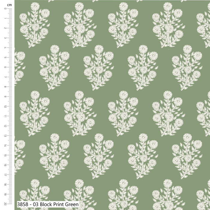 Forest Leaves 100% Cotton 112cm Wide Printed Fabric