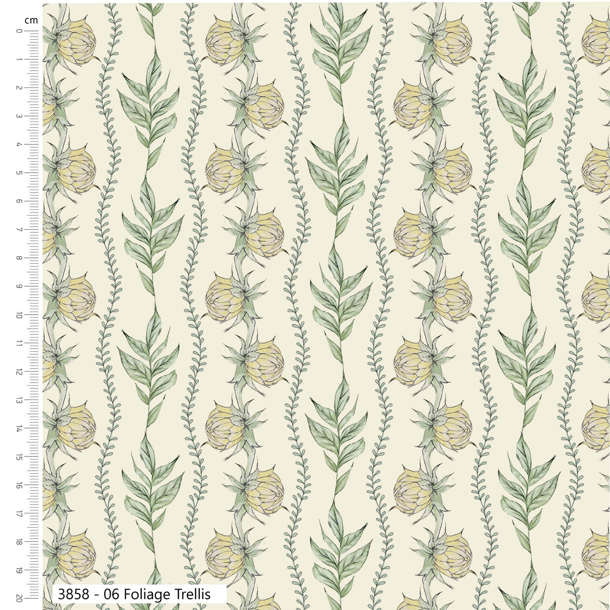 Forest Leaves 100% Cotton 112cm Wide Printed Fabric
