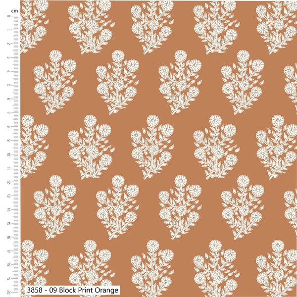 Forest Leaves 100% Cotton 112cm Wide Printed Fabric