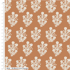 Forest Leaves 100% Cotton 112cm Wide Printed Fabric