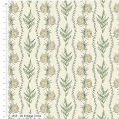 Falling Forest Trellis 100% Cotton 5Pcs Fat Quarter Bundle