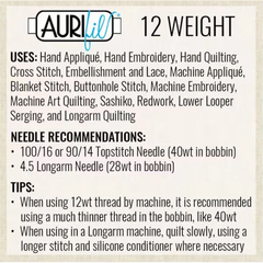 Aurifil 40wt Mako Cotton Variegated Thread (1094yds), Marrakesh - 3817