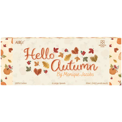 Hello Autumn by Monique Jacobs 50wt 6 Large Spools  100% Egyptian Cotton for Hand Embroidery, Quilting, Topstitching, Decorative Sewing