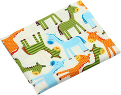 CraftsFabrics Baumwoll-Fat Quarters mit Cartoon-Tieren, bedruckt, 40 x 50 cm, 5 Stück (Quilten, Scrapbooking, Nähen, Babykleidung, DIY-Projekte)