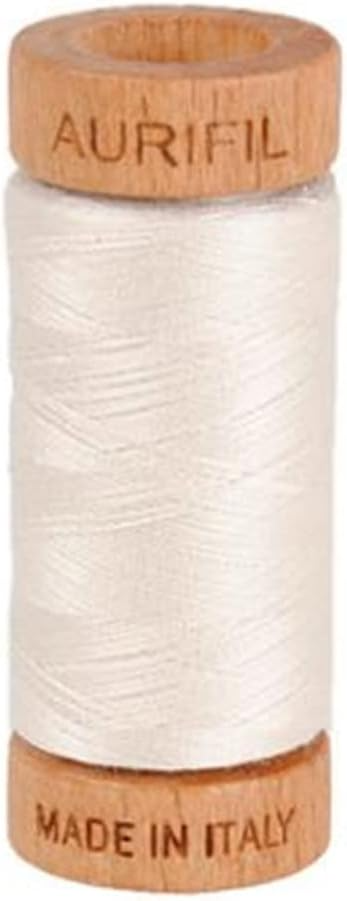 Aurifil Baumwoll-Mako-Garn, 80wt, 284 m, ideal zum Nähen, Quilten, Häkeln