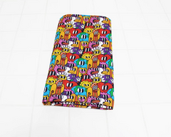 Little Johnny Multicolored Cartoon Characters 100% Cotton 150cm Wide Digitally Printed Fabric for Crafting, Sewing, Patchwork, Dressmaking